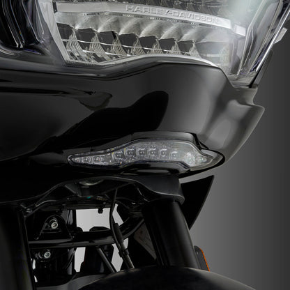 Ciro GOAT-E Black Fairing Turn Signal Light for 2023-2026 Harley Road Glide FLTR