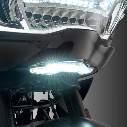 Ciro GOAT-E Black Fairing Turn Signal Light for 2023-2026 Harley Road Glide FLTR