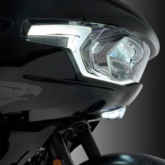 Ciro GOAT-E Black Fairing Turn Signal Light for 2023-2026 Harley Road Glide FLTR