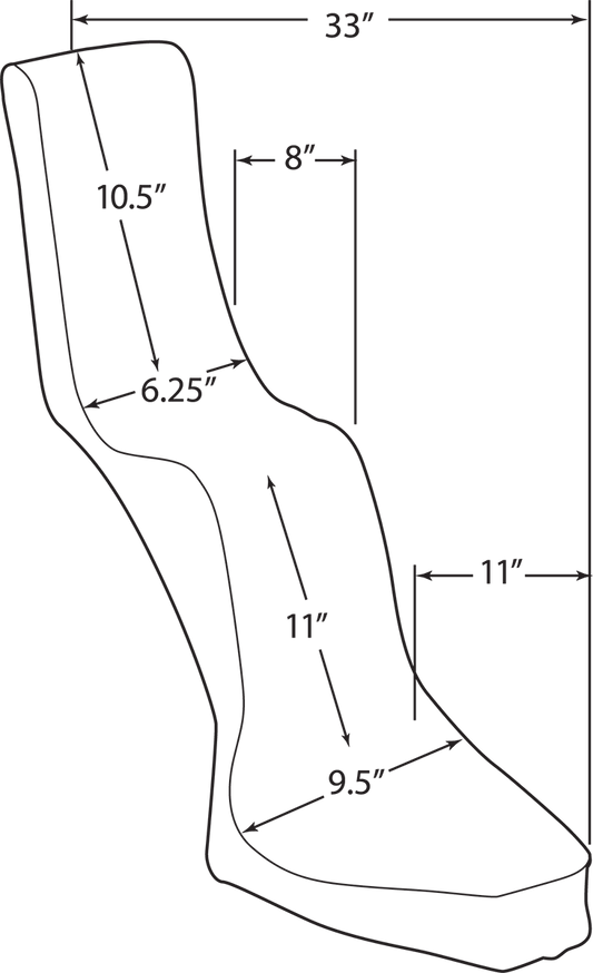 Drag Specialties King & Queen Diamond Vinyl Seat for Rigid Custom Applications