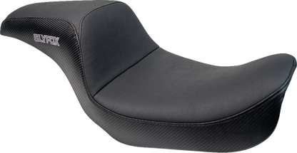 Slyfox Drifter Carbon Fiber Slipstop Lumbar Seat for 1996-2003 Harley Dyna FXDL