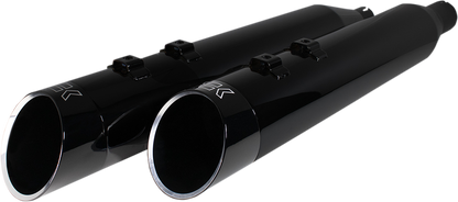 Khrome Werks 4.5" HP-Plus Obsidian Exhaust Mufflers 17-25 Harley Touring 202645