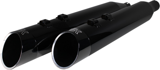 Khrome Werks 4.5" HP-Plus Obsidian Exhaust Mufflers 17-25 Harley Touring 202645