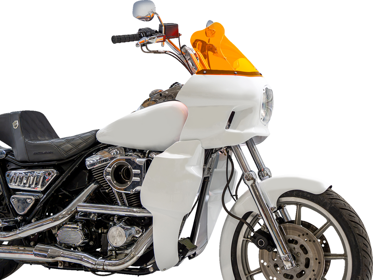 Klock Werks Flare 12.5" Orange Ice Windshield fits Saddlemen S-RT Mini Fairing