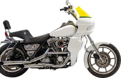 Klock Werks Flare 12.5" Yellow Ice Windshield fits Saddlemen S-RT Mini Fairing