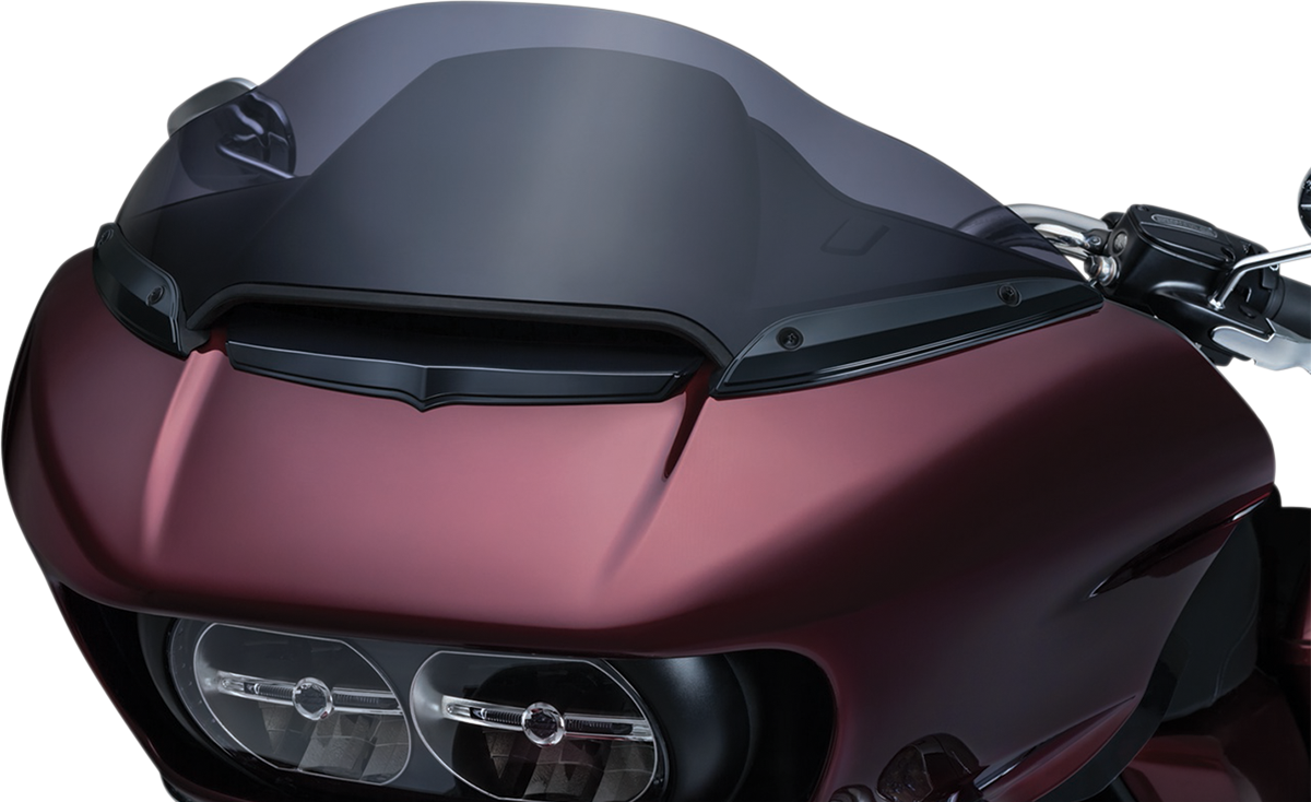 Kuryakyn Black Front Fairing Windshield Trim 2015-2021 Harley Road Glide FLTRU