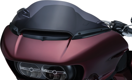 Kuryakyn Black Front Fairing Windshield Trim 2015-2021 Harley Road Glide FLTRU