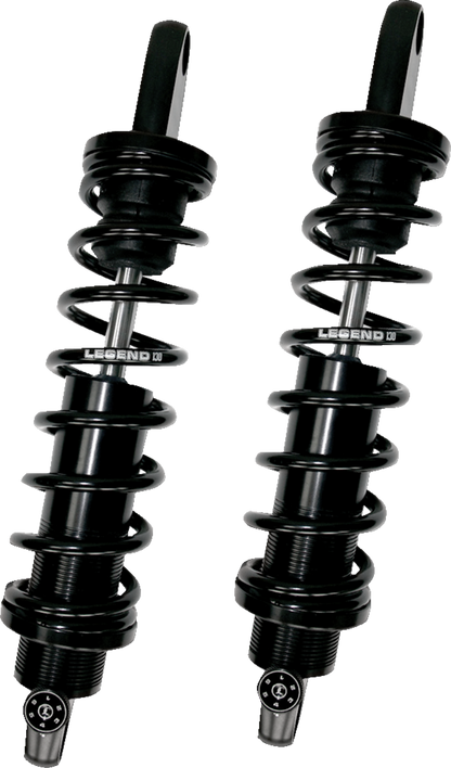 Legend REVO-A Black 14" Standard Rear Shocks for 1991-2017 Harley Dyna FXD