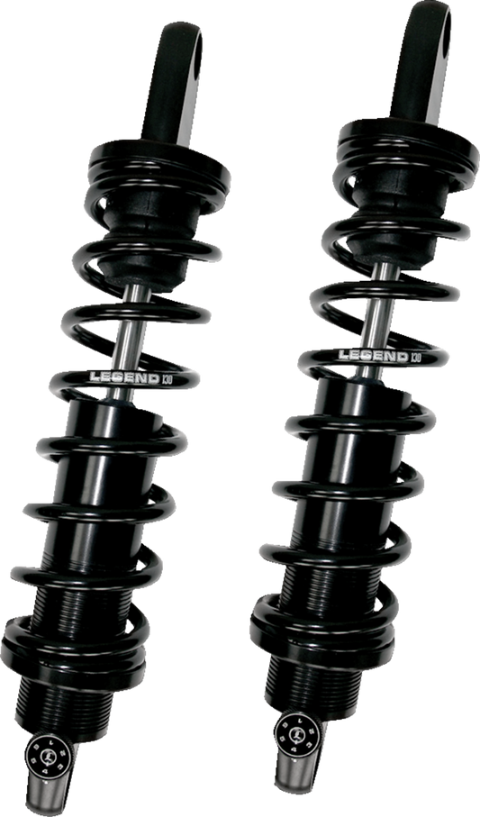 Legend REVO-A Black 14" Standard Rear Shocks for 1991-2017 Harley Dyna FXD