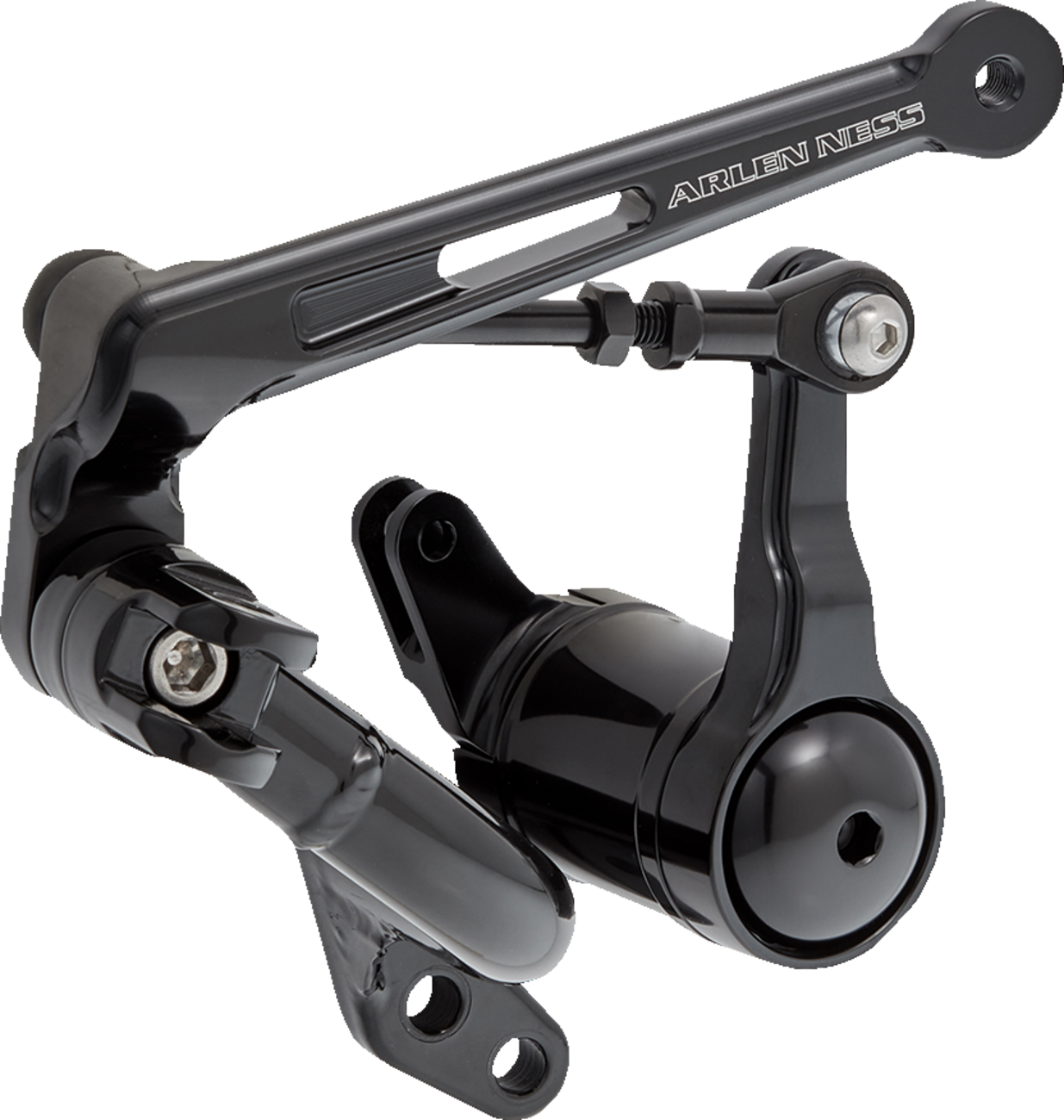 Arlen Ness Black Frame Mounted Mid Controls Kit 2009-2024 Harley Touring Models