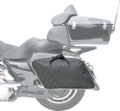 Saddlemen Black Four-Piece Saddlebag Liner Bags fits 1993-2013 Harley Touring