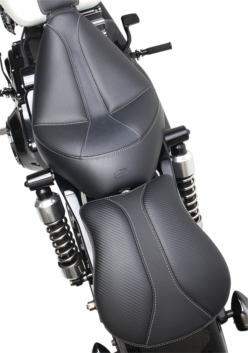 Saddlemen 9" Detachable Rear Pillion Pad Sear for Harley Davidson