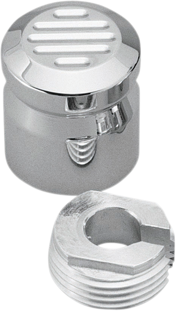 Pro One Ball Milled Chrome Billet Choke Cable Knob Cover for Harley Davidson