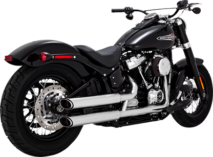Vance & Hines 3" Twin Slash PCX Slip On Mufflers for 2018-2024 Harley Softail M8