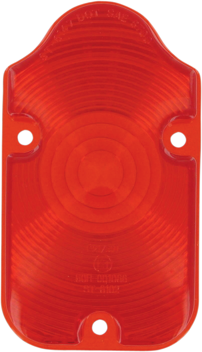 Drag Specialties Red Rear Tombstone Tailight Lens for Harley Davidson