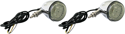 Custom Dynamics Chrome Probeam Front LED Universal Motorcycle Turn Signals