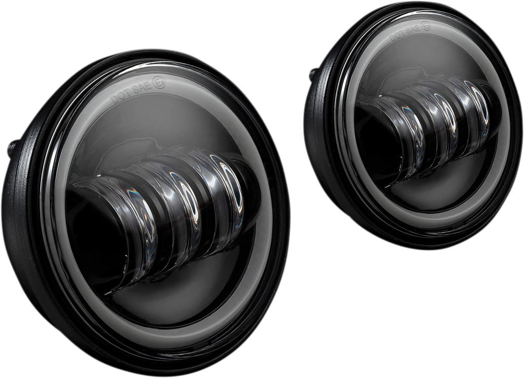 Custom Dynamics ProGlow 4.5" LED Passing Spotlights & Halos 1979-2024 Harley