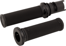 Odi Ruffian Lock-On Black Knurled Handlebar Grips 2023-26 Harley Touring Softail