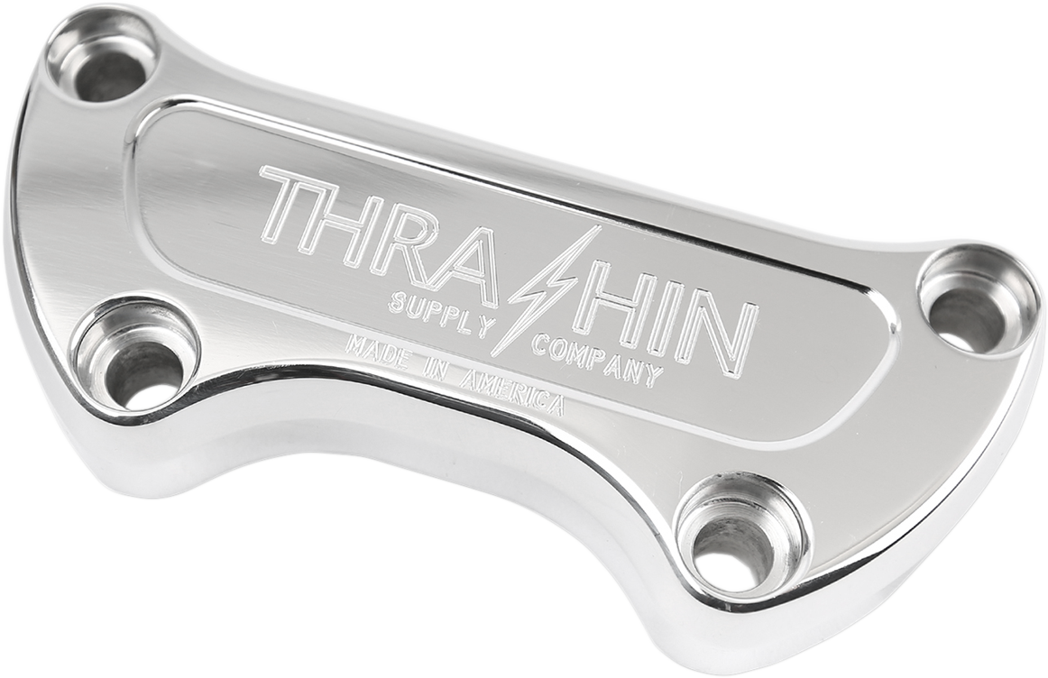 Thrashin Supply 1" Polished Motorcycle Handlebar Clamp for Harley Davidson