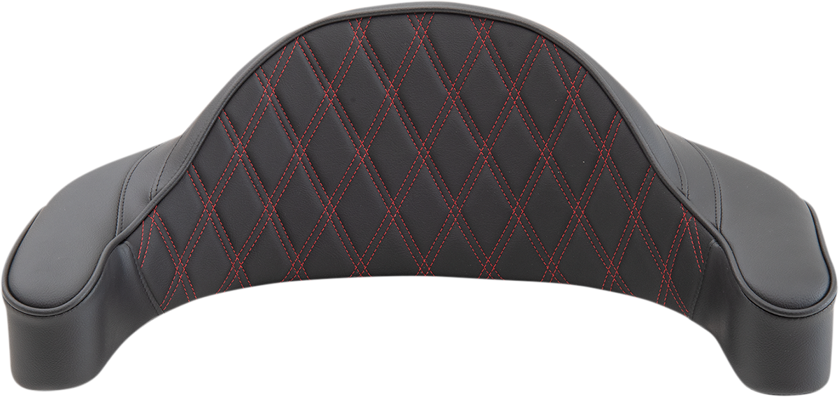 Drag Specialties King Tour Pak Red Backrest Pad for 1980-2013 Harley Touring