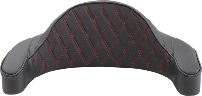 Drag Specialties King Tour Pak Red Backrest Pad for 1980-2013 Harley Touring