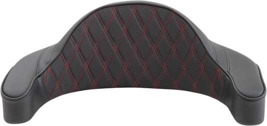 Drag Specialties King Tour Pak Red Backrest Pad for 1980-2013 Harley Touring