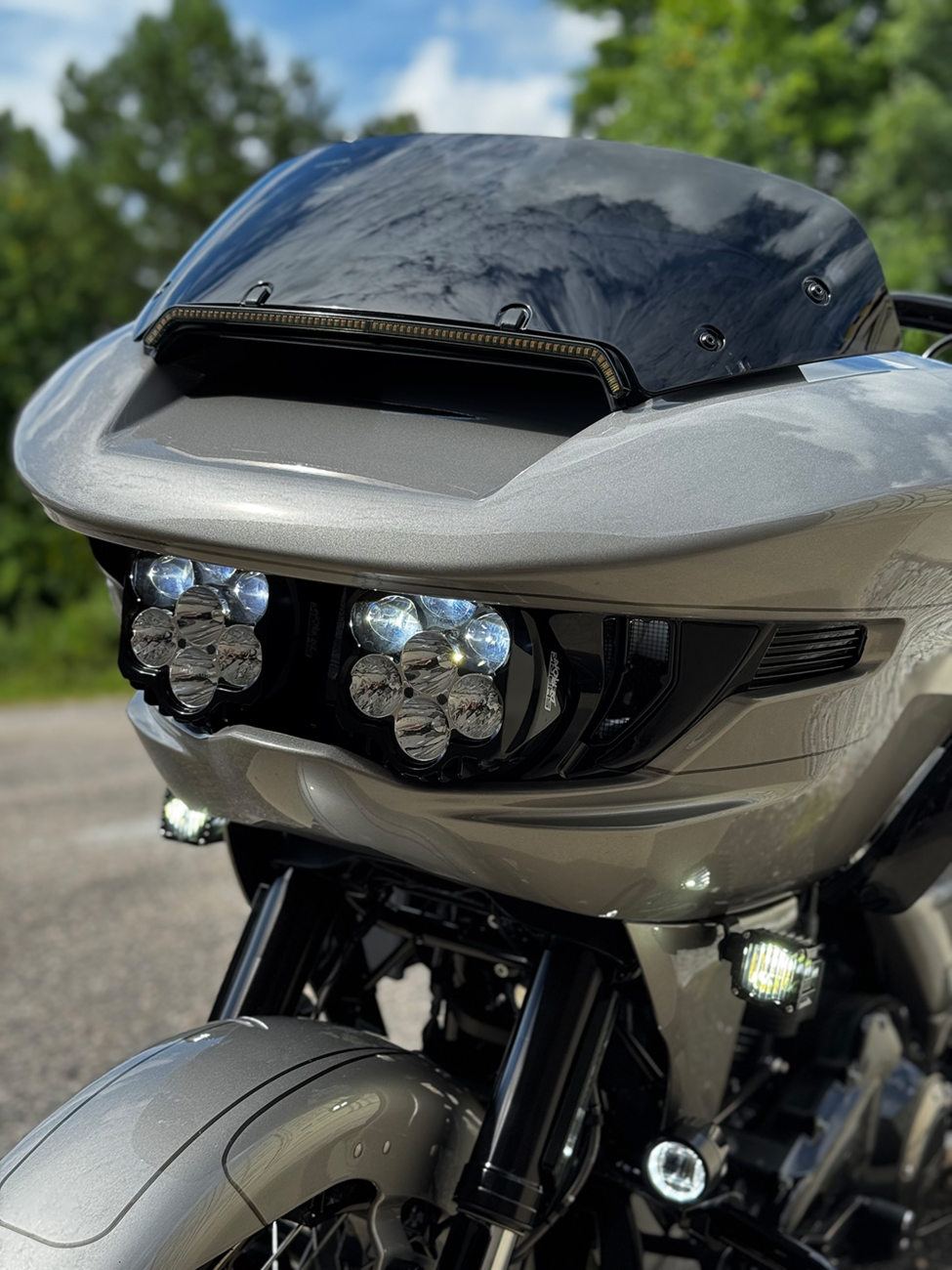Custom Dynamics Shark Demon 2 Dual Headlight Kit for 2023-2025 Harley Road Glide