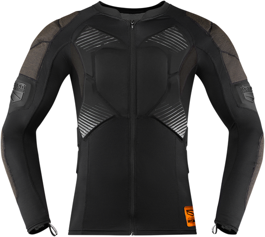 Icon Unisex Black Field Armor Chest Compression motorcycle Riding Under Shirt