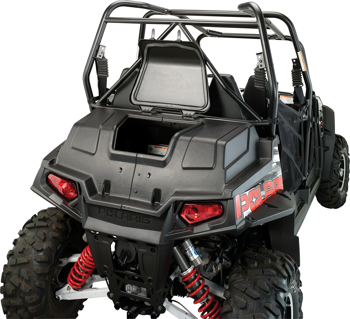 Moose Utility Black Rear Side by Side Bed Topper for 08-14 Polaris RZR 800 4x4