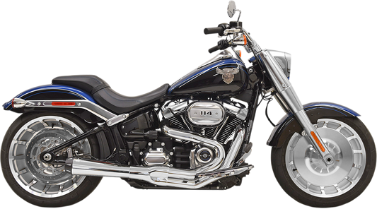 Bassani Chrome 2-1 Road Rage Exhaust System for 2018-20 Harley FXBR FLFB Fatboy