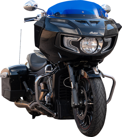 Klock Werks 8" Blue Kolor Flare Windshield 2020-2025 Indian Challenger Pursuit