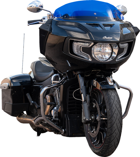 Klock Werks 8" Blue Kolor Flare Windshield 2020-2025 Indian Challenger Pursuit