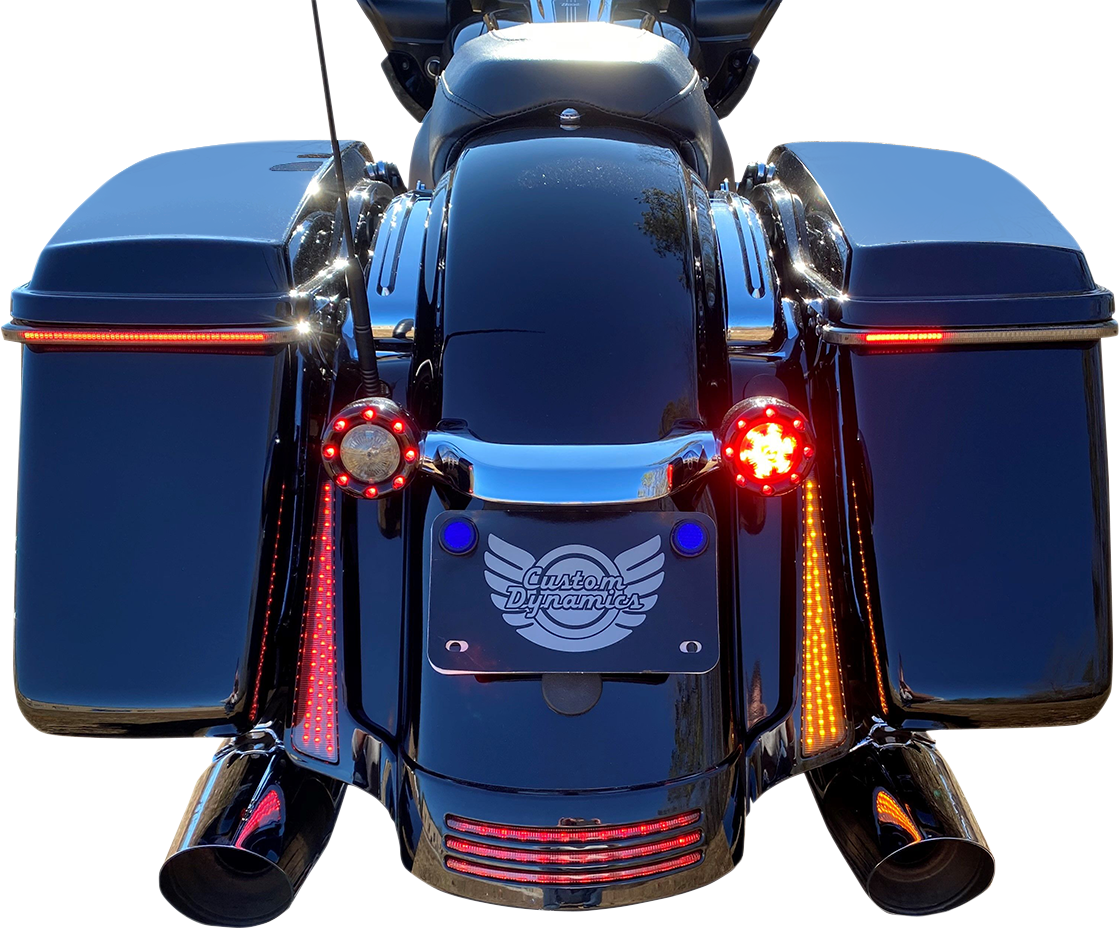 Custom Dynamics Dual Color Fascia LED Panel Lights 2010-2013 Harley FLTRX FLHX