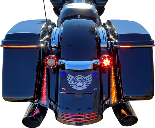 Custom Dynamics Dual Color Fascia LED Panel Lights 2010-2013 Harley FLTRX FLHX