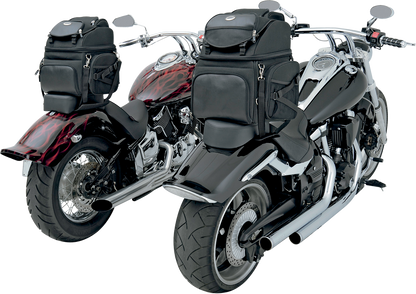 Saddlemen BR1800 Motorcycle Sissy Bar Bag Luggage Harley Honda Yamaha Suzuki