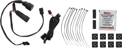 Custom Dynamics Chrome Smoke LED Saddlebag Hinge Lights 2014-2023 Harley Touring