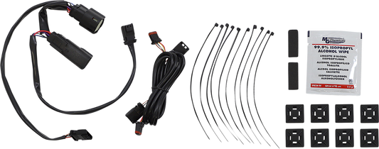 Custom Dynamics Chrome Smoke LED Saddlebag Hinge Lights 2014-2023 Harley Touring