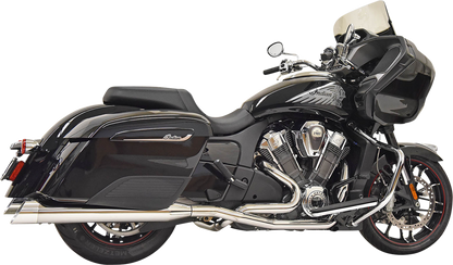 Bassani Chrome True Dual Exhaust System 2020-2021 Indian Challenger Dark Horse