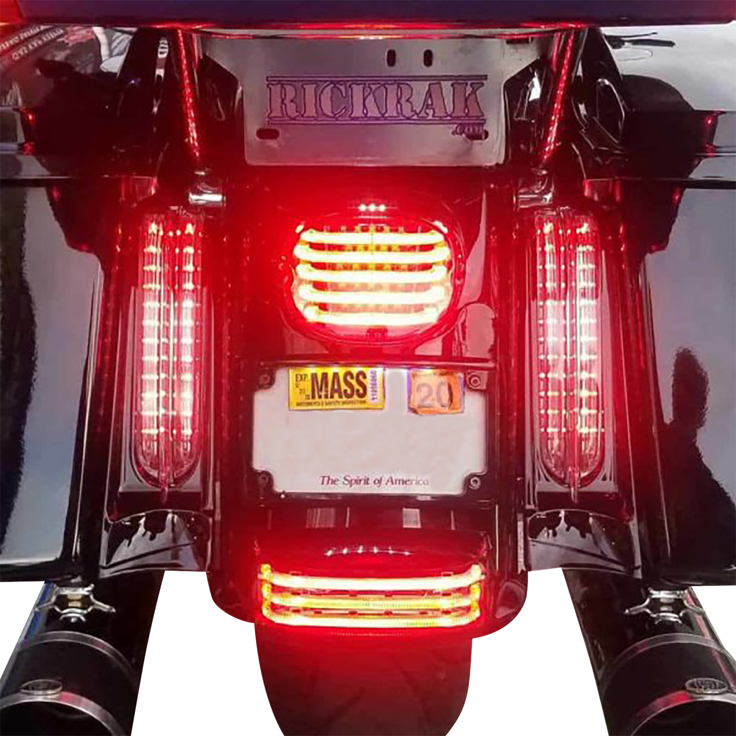 RickRak Rear Filler Panel Bracket Fill for 2009-2013 Harley Touring CVO FLHR