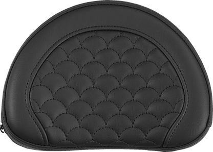 Saddlemen Contour Black Dragon Scale Stitch Sissy Bar Backrest Pad for Harley