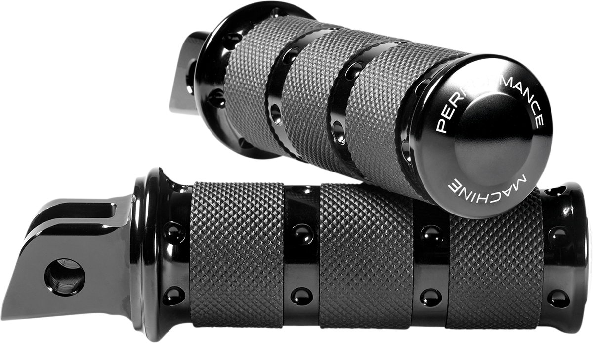 Performance Machine XLS Black Foot Pegs 2018-2024 Harley Softail FXFB FLSL FLHC