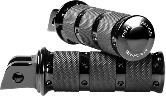 Performance Machine XLS Black Foot Pegs 2018-2024 Harley Softail FXFB FLSL FLHC