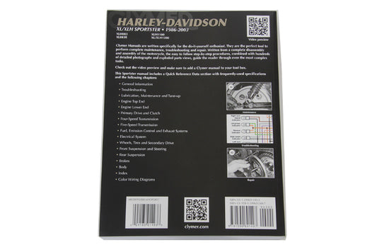 Clymer Motorcycle Repair Service Manual 1986-2003 Harley Sportster XL 883 1200