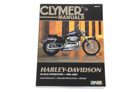 Clymer Motorcycle Repair Service Manual 1986-2003 Harley Sportster XL 883 1200