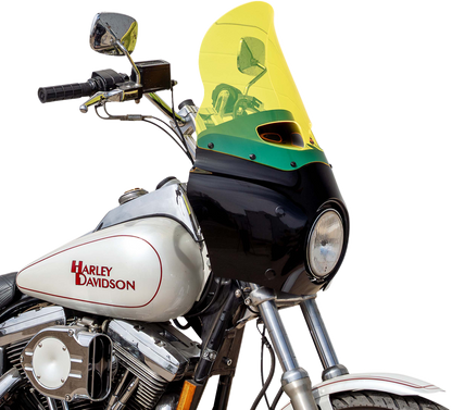 Klock Werks 15" Flare Yellow Ice Road Warrior Fairing Motorcycle Windshield