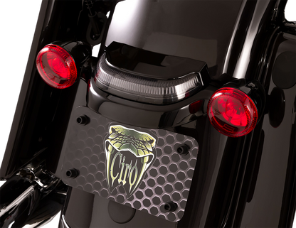Ciro 40154 Lightstrike Black Crown Rear LED Taillight 2014-2023 Harley Touring