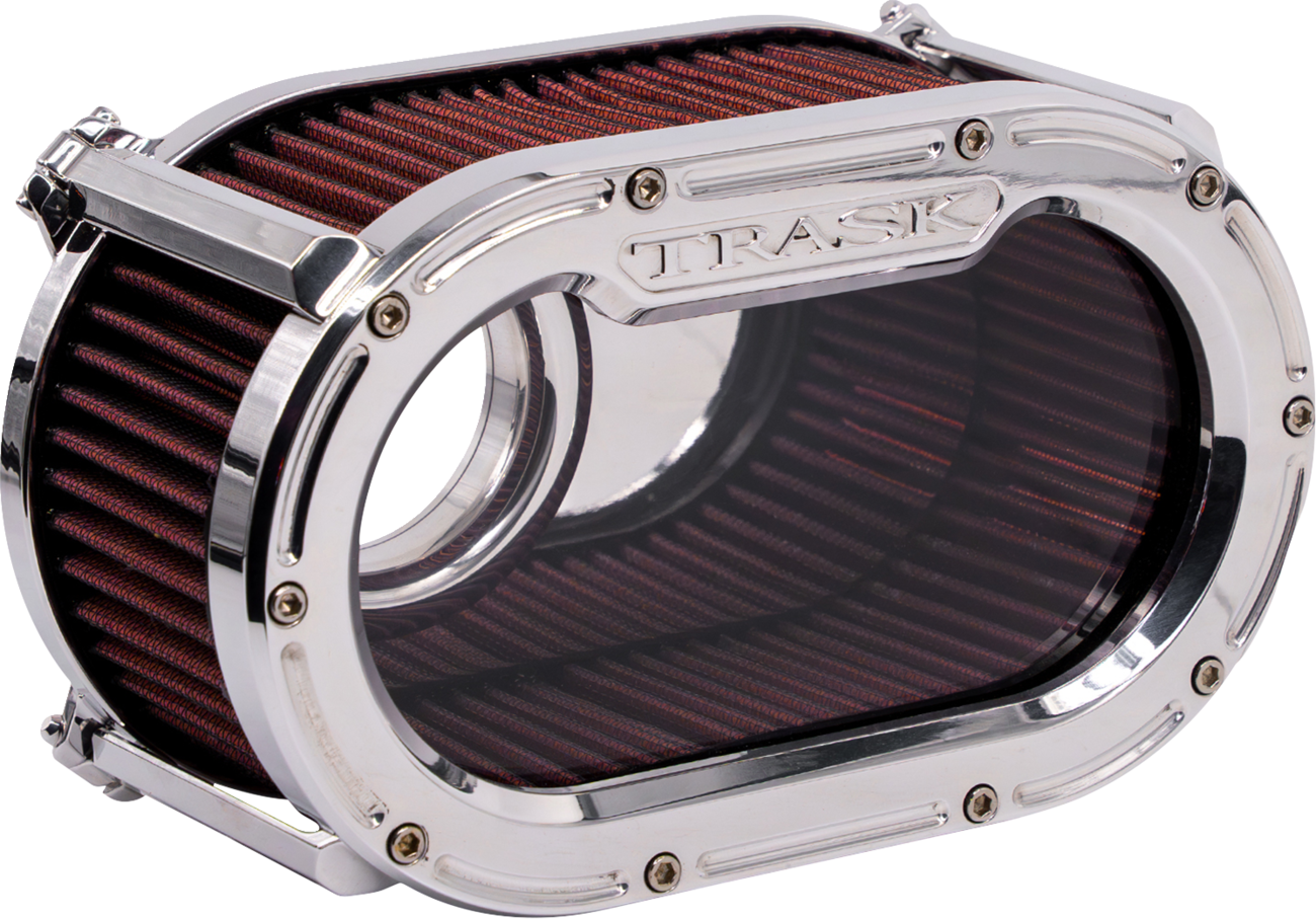 Trask Big Papi High-Flow Chrome Air Filter for 2023-2026 Harley Touring Softail