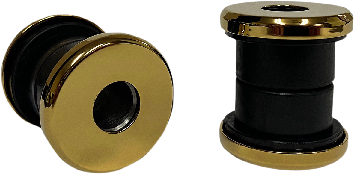 Pro One Gold Handlebar Riser Bushing Kit 1973-2017 Harley Dyna Softail Touring