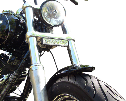 Custom Dynamics White LED Driving Light Bar 2000-2017 Harley Softail Models