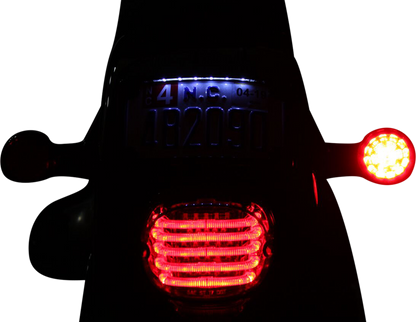 Custom Dynamics Rear 1156 Red Rear LED Probeam Turn Signal Inserts for Harley